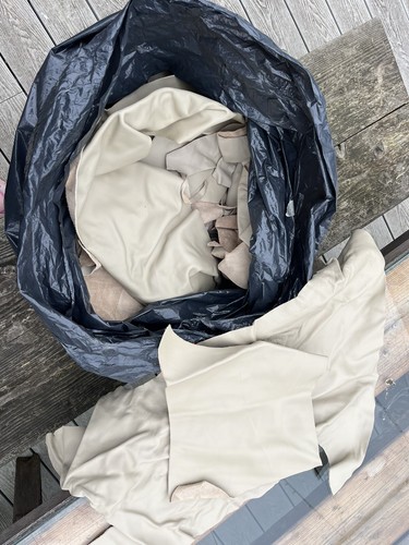 Leather offcuts scrap - leather,