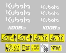 Decal Sticker set for: KUBOTA