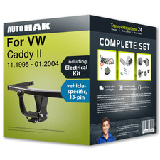 Towbar fixed for VW Caddy II 11.1995-01.2004 + 13pin specific electrical-kit NEW
