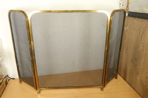 Vintage solid brass fire - solid,