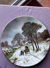 COALPORT WINTER LANDSCAPES HOME FOR CHRISTMAS PLATE