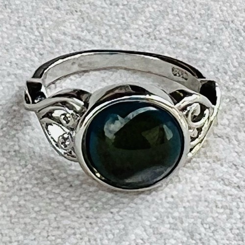 Sterling silver mood ring - sterling,