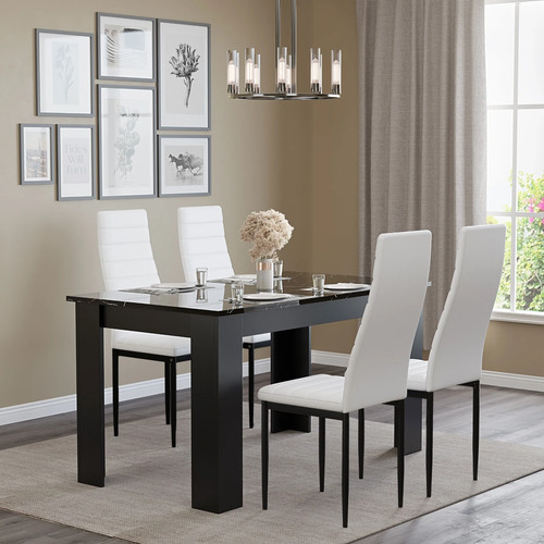 High gloss dining table and - high,