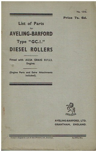 Aveling barford gc1 road - aveling,