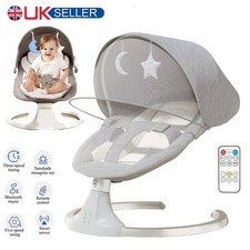 Bluetooth Electric Baby Swing Infant Music Cradle Bouncer Chair Rocker Remote UK