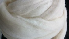 2 lbs Natural White Wool Top