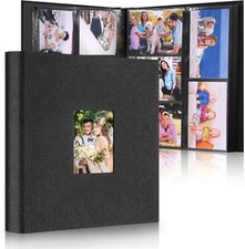 Photo Albums 6x4 ", 600 Photos Slip in Customizable Linen Cover Slip in Pockets