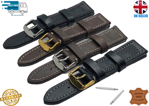 Handmade real leather - real, watch