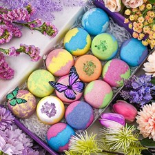 Bath Bombs Gift Set 14-Pieces Handmade Fizzy Bubble Bath Bombs Vegan