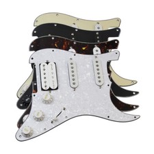Prewired FD ST HSS Guitar Loaded Pickguard FLEOR Alnico 5 Pickups Pots fit ST