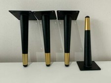 4x Black & Gold Chrome