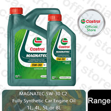 Castrol MAGNATEC 5W-30 C2 Car Engine Oil for Peugeot Vehicles, 1, 4, 5 or 8L