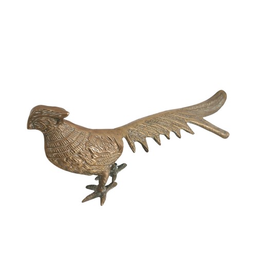 Vintage brass pheasant - vintage,