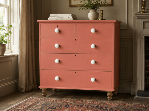 Antique pine chest drawers - of,