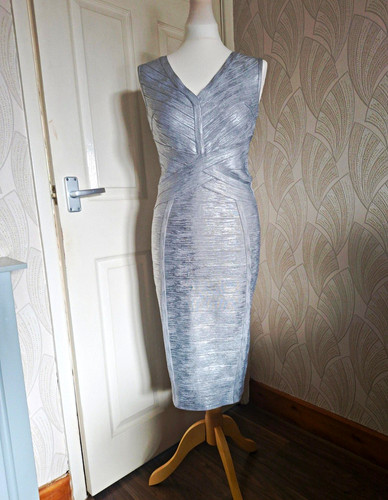 Lipsy london silver bodycon - lipsy,