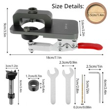 35mm Hinge Jig Drill Guide Wood Hole Cutter Kitchen Door Cabinet Drill Locator