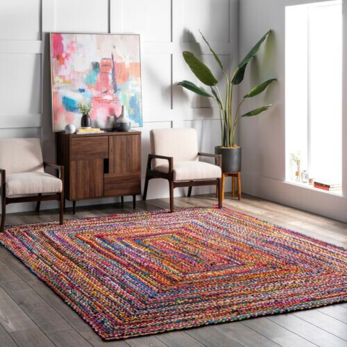 Rug cotton chindi runner - rug,