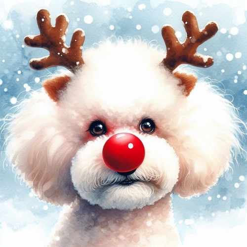 Single luxury bichon - luxury, frise