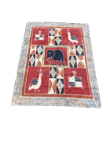 African vintage batik large - batik,