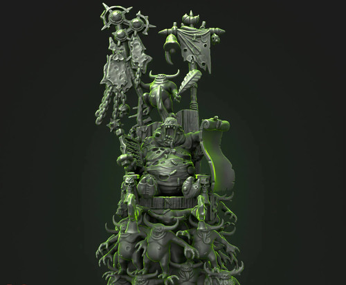 Herald palanquin nurgle - on,