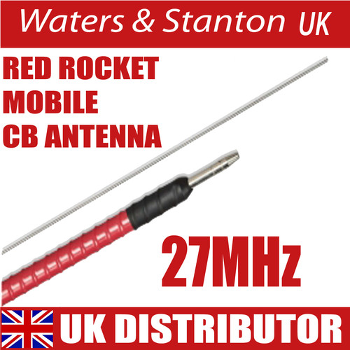 Red rocket mobile antenna - red,