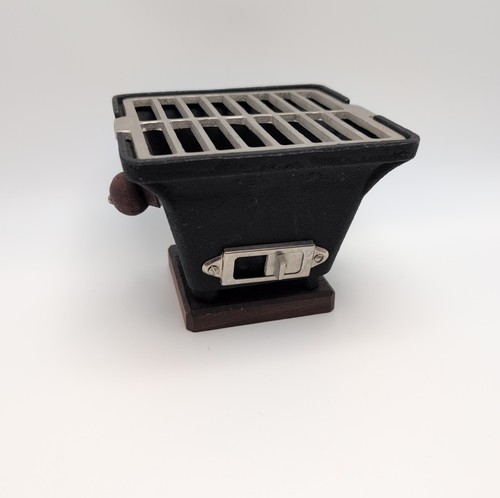 Vintage cast iron mini hibachi - vintage,