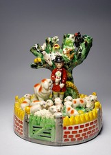 Staffordshire Style Shepherd Spill Vase