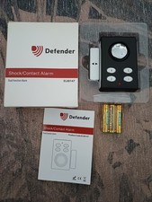 NEW Defender Shock Contact Alarm Wireless Shed Alarm 130dB Siren Garage Alarm