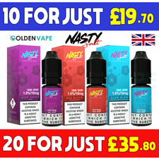 Nasty Nic Salts E Liquid 10ml