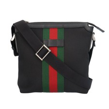 Gucci Sherry Line Shoulder Bag Gucci Canbus 631195 Black Men's GUCCI Used