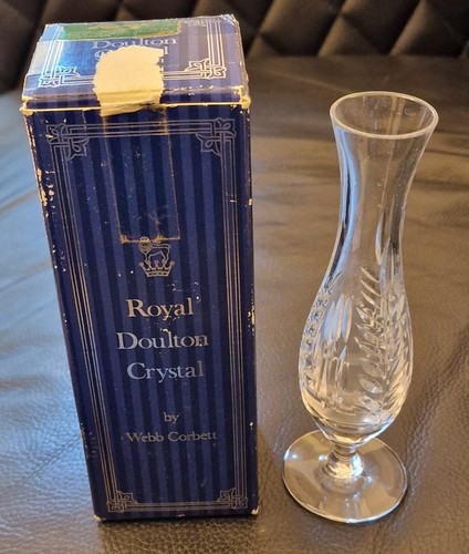 Royal doulton crystal - bud, vase