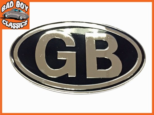 Metal badge emblem chrome - metal, gb