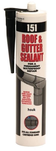 Black roof and gutter - black,
