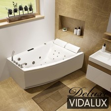 Vidalux WB61 Right DELUXE 1800 x 1200 Twin Corner Corner Whirlpool & Airspa Bath