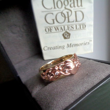 Clogau Gold Diamond Ring Welsh