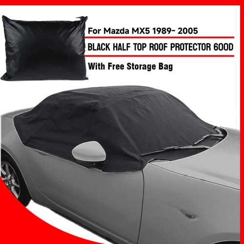 Black soft top roof - top, half