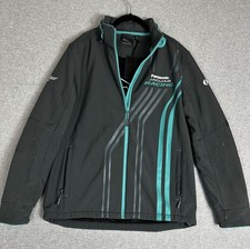 Panasonic Jaguar Racing Jacket Mens Medium Grey FIA Formula E Soft Shell Zip