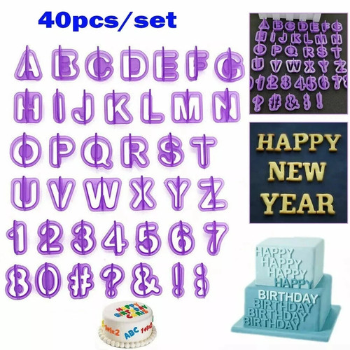 40pcs alphabet letter - letter, &