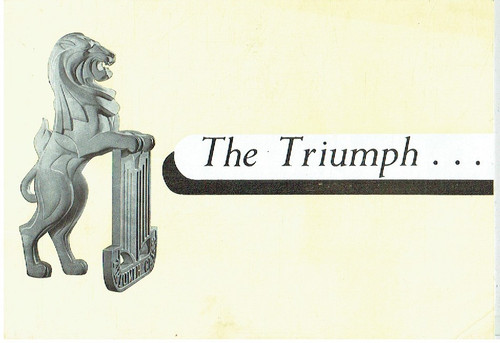 Triumph renown saloon - triumph,