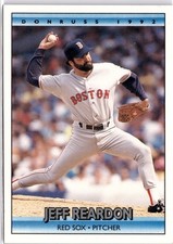 Jeffrey James Reardon Red Sox 89 Donruss 1992 Baseball Trading Card