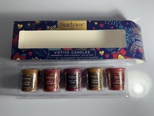 Votive Candle Gift Set 5 Pack |Gingerbread, Apple Cinnamon & Mulled Wine | Xmas