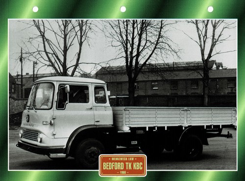 Bedford kbc 1966 - bedford, card