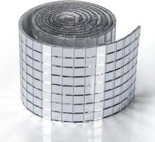 Self-Adhesive 1888 Pieces Glass Mirror Mosaic Tiles Small Square Mirror Tiles St