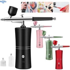 Portable Cordless Airbrush Compressor Kit for Nails Cakes Art Painting Spray Gun