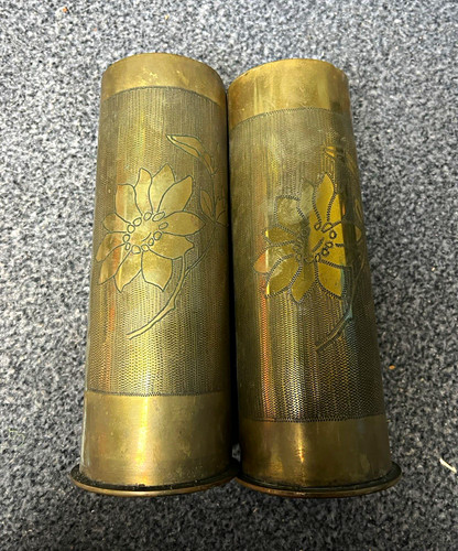 Wwi brass trench art - brass,