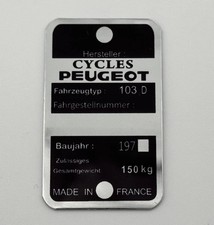 Peugeot 103 D moped aluminium