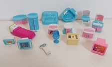 Vintage Fisher Price Loving Family dolls' house furniture bundle