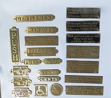 Nautical Brass Signs & Plaques - Nauticalia London - Functional & Comical