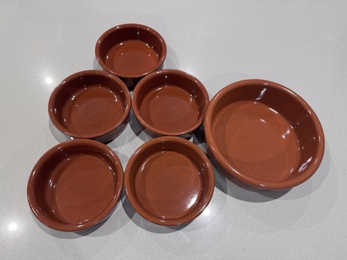 Terracotta tapas dishes set - dishes,