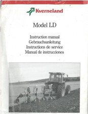 Kverneland Plough LD80 LD110 LD160 & LD160HD LD240 Operators Manual 
